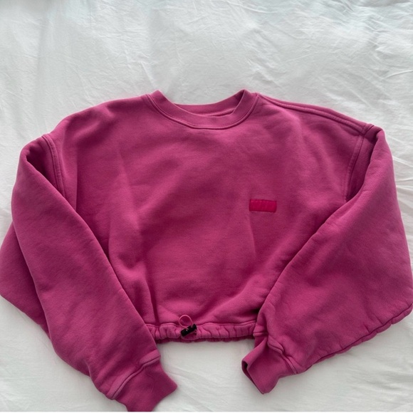 SET Active Sweaters - SET Active Pink Cropped Sweatshirt